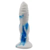 Soft Flexible Sex Male Dildos Animal Artificial Dildo Huge Dog Dildo Silicone Ribbed Anal Plug with Strings for Unisex