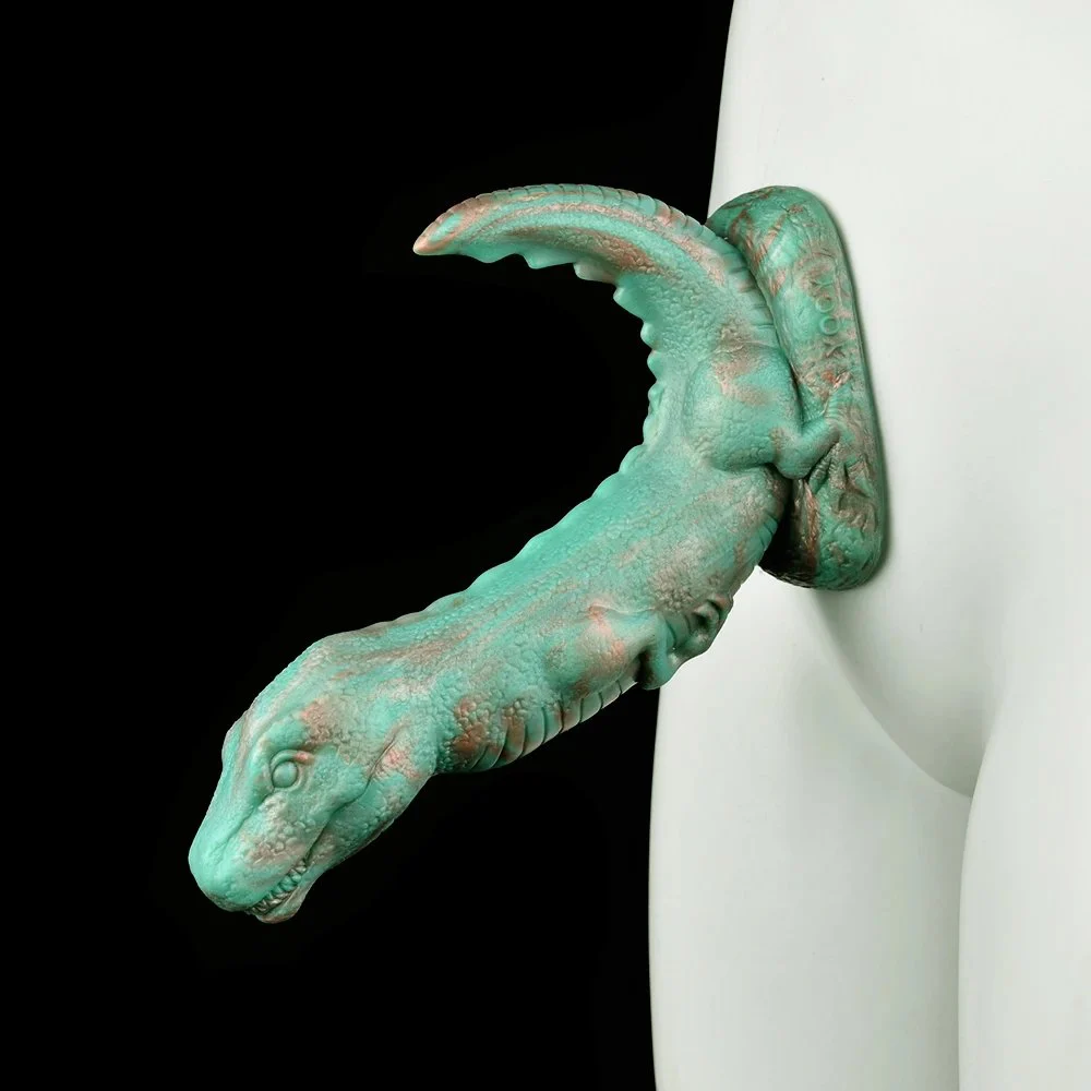 New Liquid Silicone Velociraptor Dildo Anal Plug Adult Back Court Toys Sex Supplies with Suction Cup