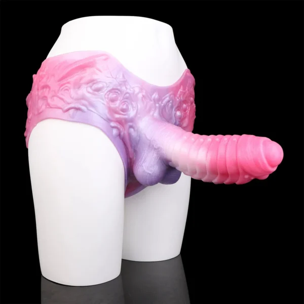 Strap on Dildo Panties Fantasy Harness Lesbian Sex Toy, Wearable Dildo Silicone Strapon Anal Dildos, Adult Sex Toy for Women Men