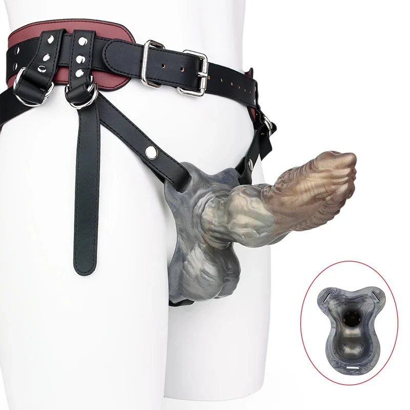 Wearable Male Penis Extender Mocha Brown Silicone Penis Sleeve Available in Three Sizes, Suitable for Ages 18+