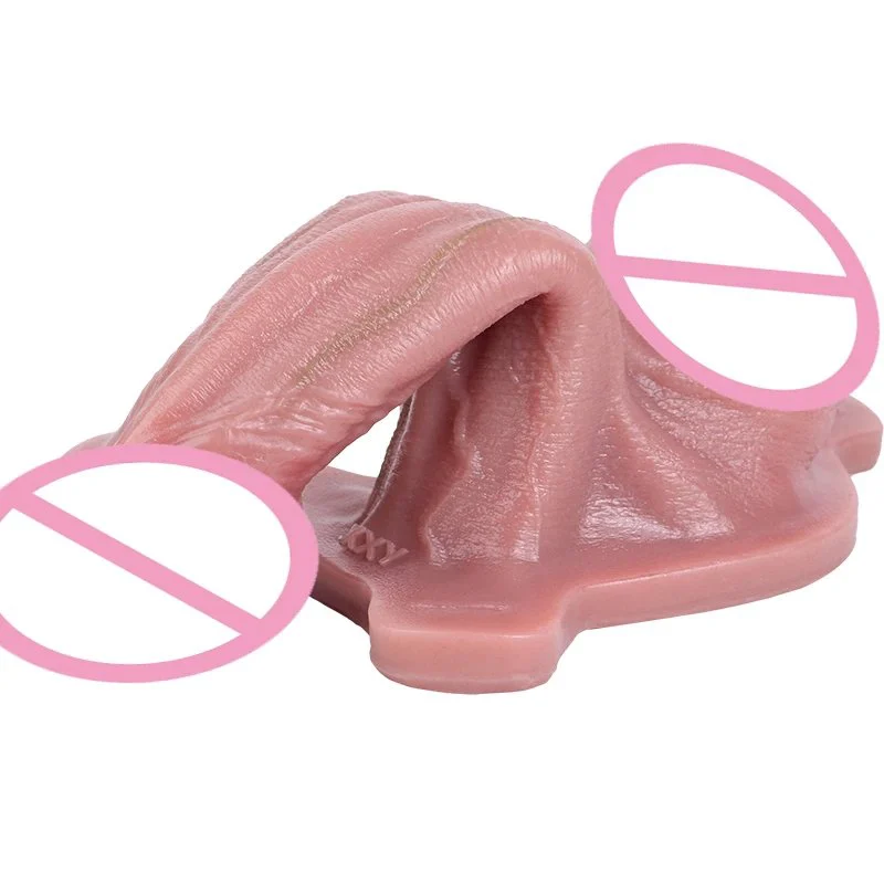Adult Men Strap-On Penis Sleeve Realistic Hollow Dildo Wearable Dick Extender Harness Belt Sex Toy for Men