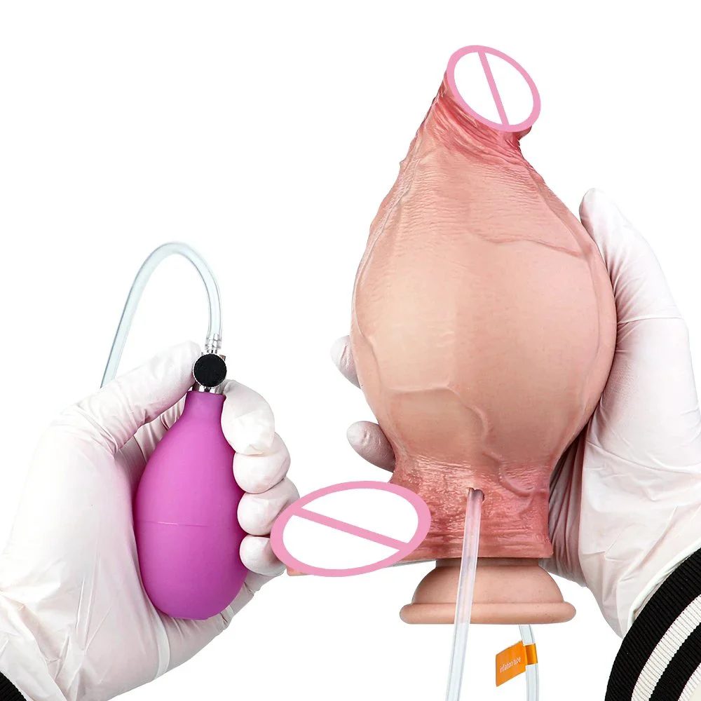 Squirting Dildo Inflatable Ejaculation Dildo Silicone Artificial Penis Massage Vagina Simulation Sex Dildo