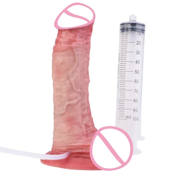 Newly Adult Realistic Ejaculating Dildo With Suction Cup Huge Penis Dick Squirting Dildo Anal Sex Toy for Man Woman Masturbator