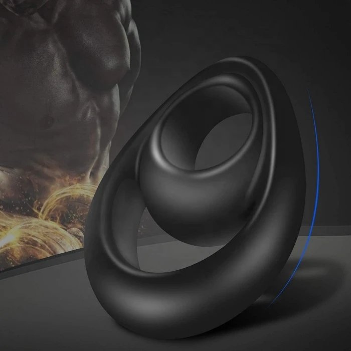 Silicone Smiley Cock Ring for Adult Men TPE Material Locking Dick Ring Sex Toys