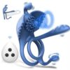 Wireless Remote Control Cock Ring Anal Plug for Men Penis Massager Masturbation