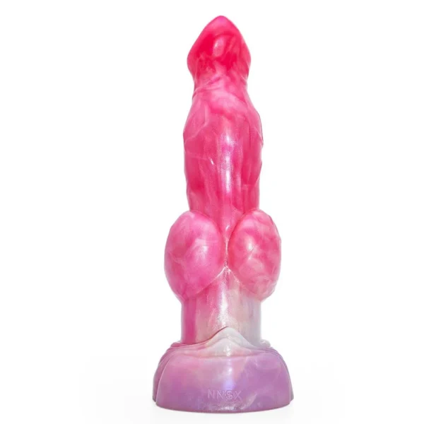 Peach Witch Color Animal Dog Penis Knot Stuffed Realistic Dildo Sucker Large Anal Plug Sex Toys for Women Masturbator