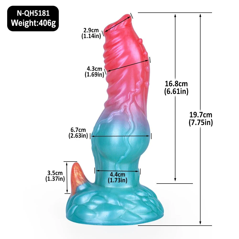 Monster Dildo Two Color Big Knot Dog Dildo Liquid Silicone Hand Free Dildo Anal Plugs Sex Toys for Adult Gay alien Cock