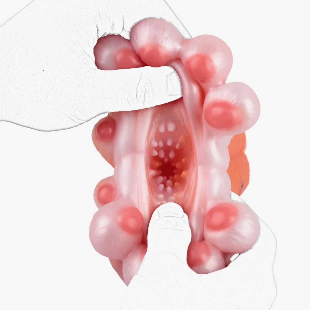 Animal Tiger Paw Fantasy Channel Silicone Male Masturbator Realistic Textured Pocket Pussy Stroker Adult SexToy