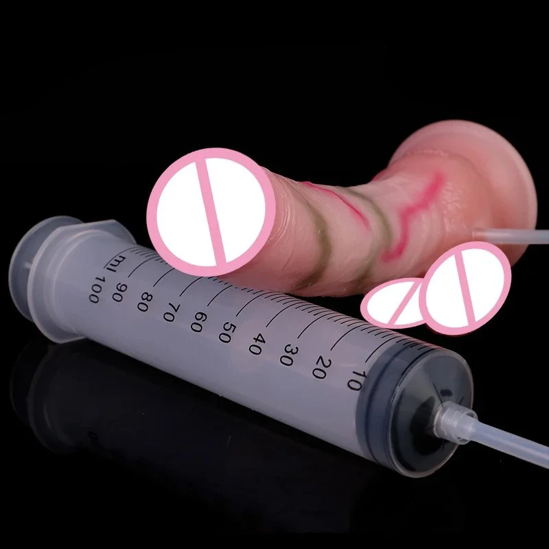 New Series Huge Realistic Squirting Dildo Inflatable Squirting Dildo With Suction Cup for Female Masturbator
