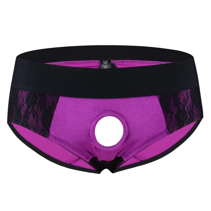 6 Different Sizes O Ring Crotchless Panty Brief Sexy Open Crotch Lesbian Underwear