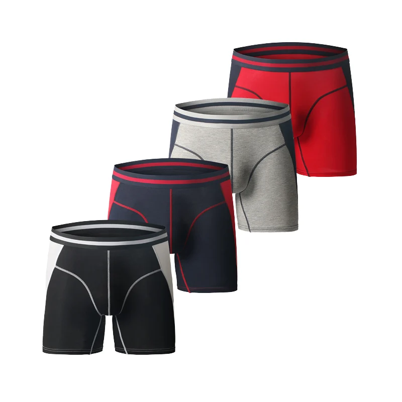 Comfortable Men's Boxer Briefs Quick Dry Modal Underwear Classic Sport Shorts Style Compression Feature Breathable Classic Style
