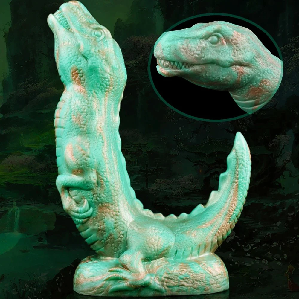 New Liquid Silicone Velociraptor Dildo Anal Plug Adult Back Court Toys Sex Supplies with Suction Cup