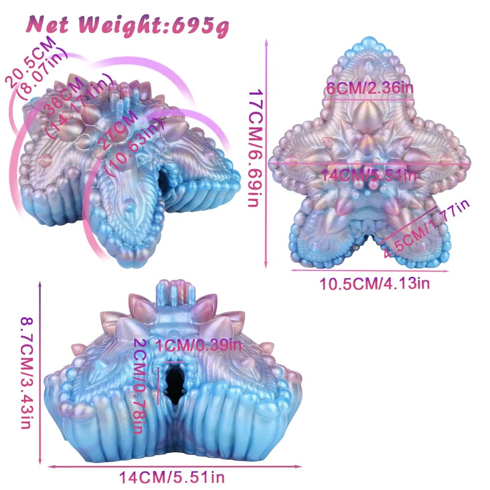 Unique Starfish Male Masturbator Fantasy Adult Sex Toys With 3D Realistic Texture Pocket Pussy Stroker Lifelike Onahole