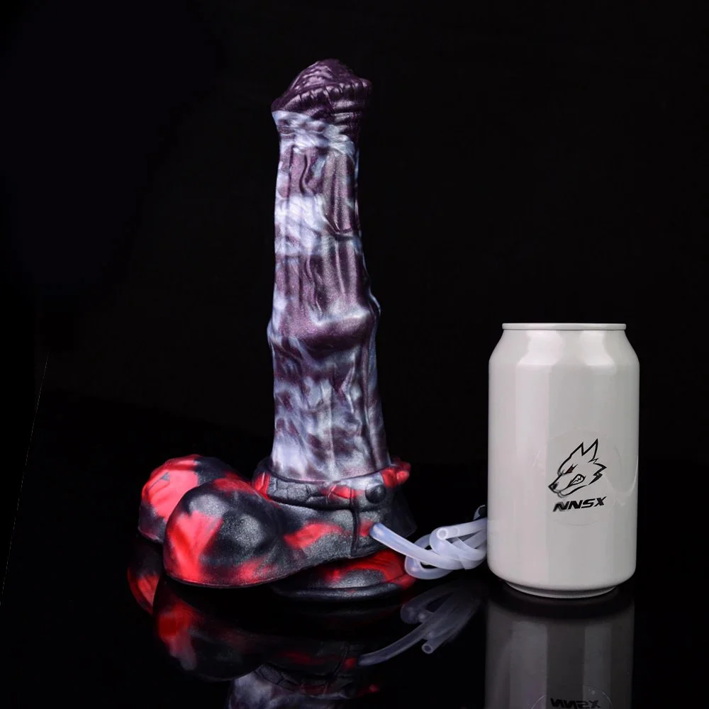 Multi Color Silicone Squirting Horse Dildo Big Animal Squirting Dildo Hands Free Ejaculable Dildo Squirting Cock for Adult