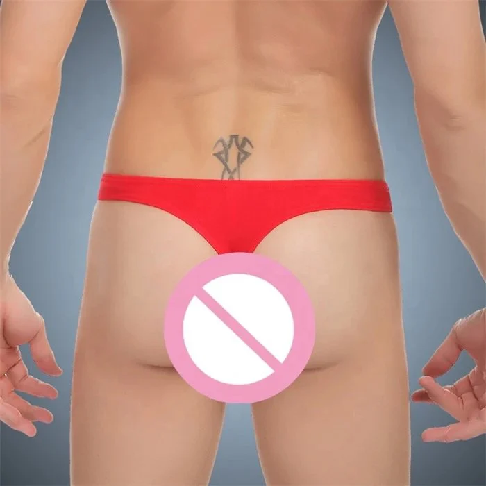 Premium Men's Sexy Thong Pouch Underwear Low Rise G-String Bikini for Adults