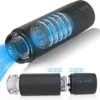 Automatic Men's Rotating Flying Cup Ring Invisible Inverse Mold Hand-held Electric Bath Water Cup Stretch Masturbator Sex Toys