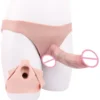 Ultra Silicone Hollow Dildo Strap on Dildo Pants Soft Penis Sleeve Dick Extender for Men Delay Ejaculation Adult Sex Toys