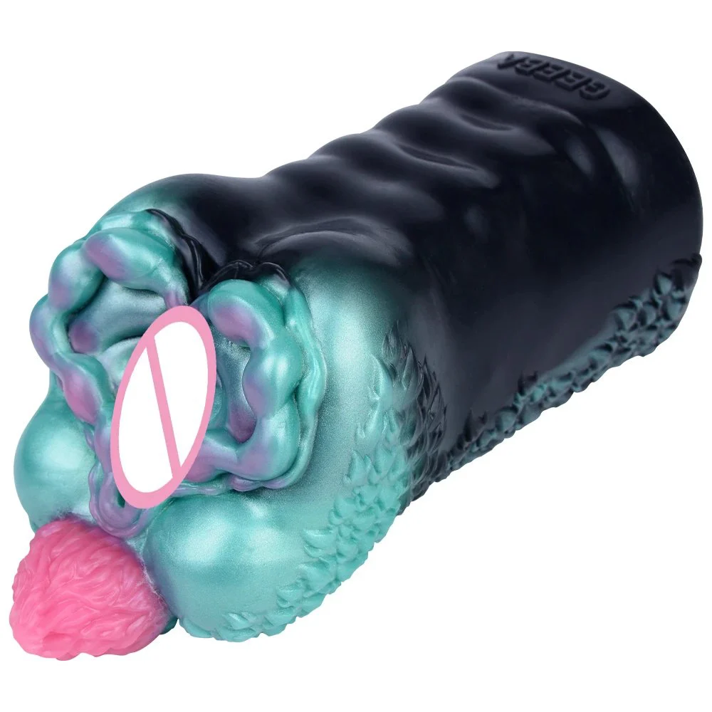 Artificial Wildebeest Vagina Pocket Men Masturbators Silicone Penis Trainer Pocket Pussy Realistic Vagina Toys for Mena