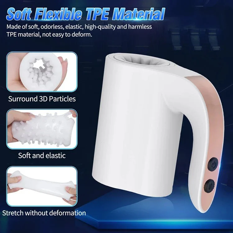 10 Frequency Handheld Automatic Telescopic Rotating Masturbation Cup for Men Sex Toys Machine for Male