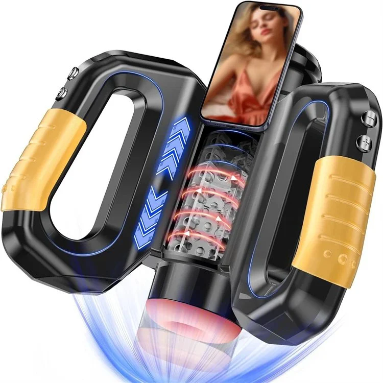 10 Modes Automatic Thrusting Rotation Masturbation Cup With Double Handles Stroker Sex Toys for Male