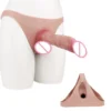 Medical-Grade Silicone Male Penis Extender Secure Fit with Realistic Feel Wearable Leather-Like Cover for Men