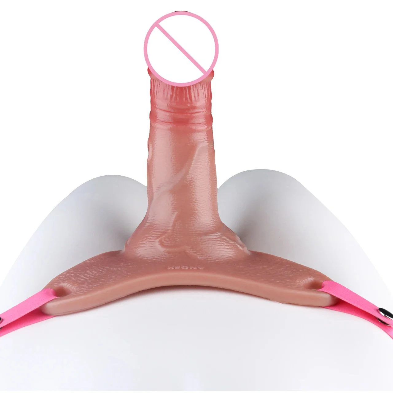 Silicone Solid&Hollow Dildo Integrated Double Head Strapon Penis Sleeve Penis Sex Toy for Men Women Adult