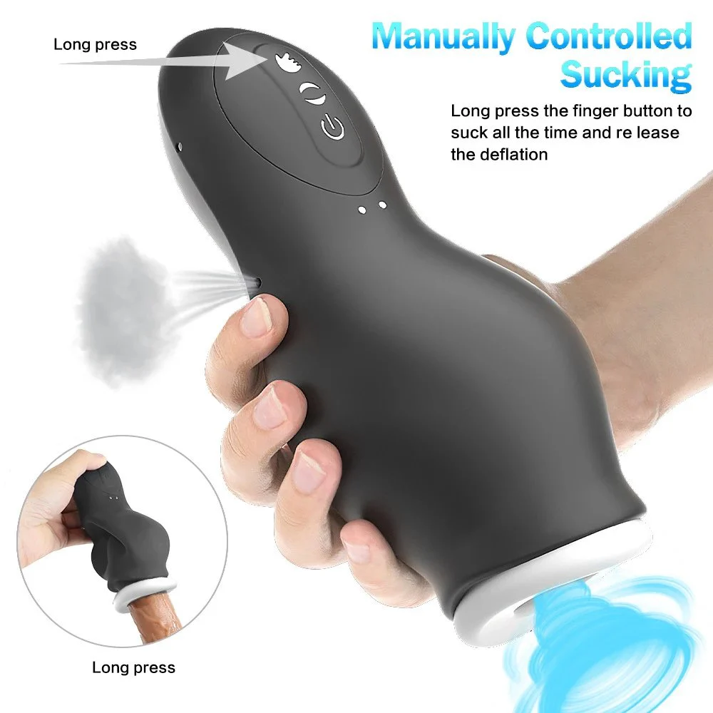 10 Vibration Masturbation Cup Sex Toy for Men Automatic Sucking Heating Male Masturbators Cup