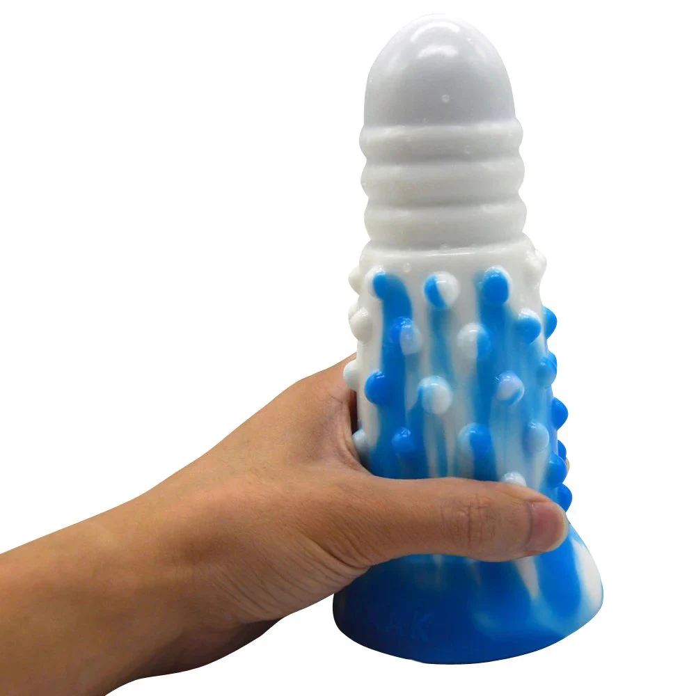 18cm 6.8cm Fantasy Soft Dotted Simulation Novelty Sex Toy Dildo Butt Plug Masturbator Sex Toys Anal for Man Women Couples