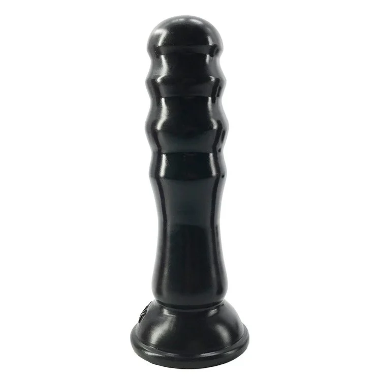 20.5cm 8 Thick 5cm Wave Shape Silicone Bamboo Dildo Huge Silicone Anal Butt Plug Black Boys Sex Toys for Anal Sex