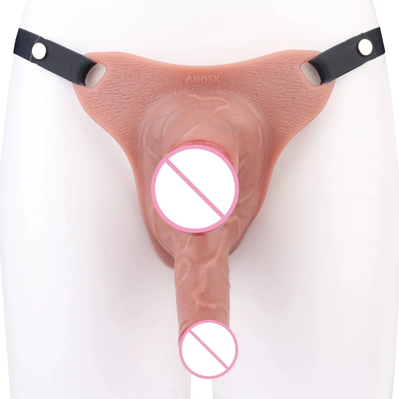 Silicone Solid&Hollow Dildo Integrated Double Head Strapon Penis Sleeve Penis Sex Toy for Men Women Adult