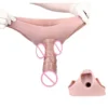 Soft Strap on Dildo High Elastic Hollow Dildo Panties Realistic Cock Sleeves Silicone Wearable Lesbian G Spot Panty Man Sex Toy
