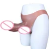 Thick Strong Penis Realistic Dildo Extension Penis Sex Toys Werable Hollow Dildo Strap on Dildo for Men Women