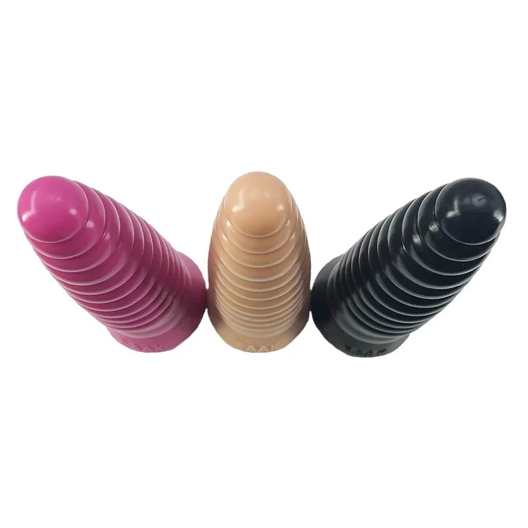 23cm 9 Dia 5.1cm Body Safe Silicone Dildo Realistic Butt Toys Thread Conch Shape Anal Plug Toys for Sexual Pleasure