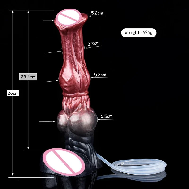Squirting Horse Dildo Huge Animal Dildo with Thick Knot Dildo Big Anal Pulg Sex Toys Suitable for Adult Female Male Couples