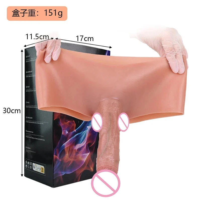 Hollow Realistic Strap on Dildo Pants Silicone Penis Sleeve Dildo Panties for Men Enlargement Women Gay Lesbian Couple