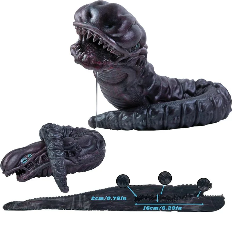 Animal Snake Shape Silicone Male Masturbator Fantasy One Channel Men's Stroker Pocket Pussy Realistic Vagina Man