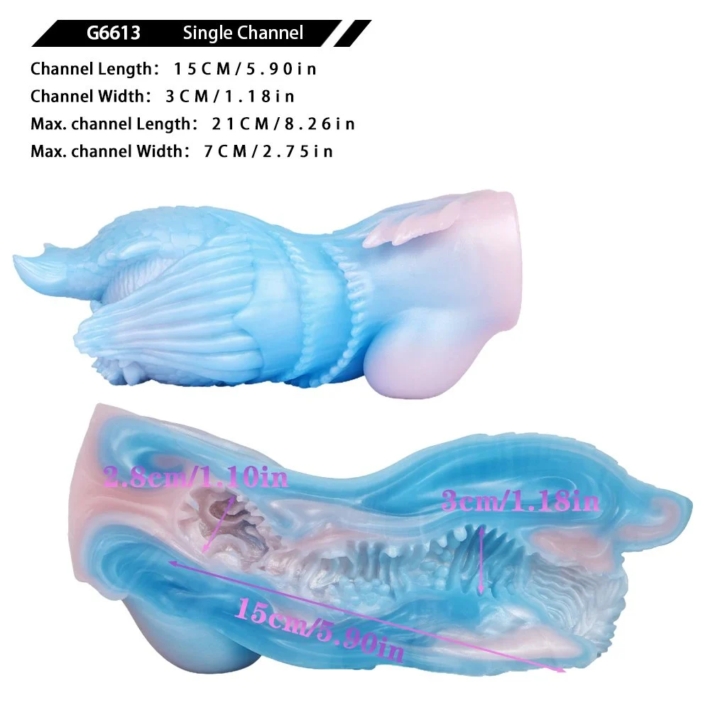 Animal Mermaid Masturbation Cup for Men Silicone Animal Fantasy Adult Products Pocket Pussy Stroker Male Sex Toy