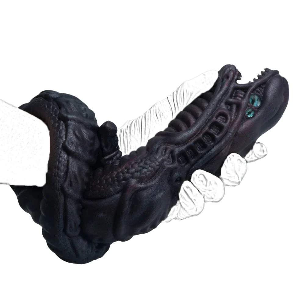 Animal Snake Shape Silicone Male Masturbator Fantasy One Channel Men's Stroker Pocket Pussy Realistic Vagina Man