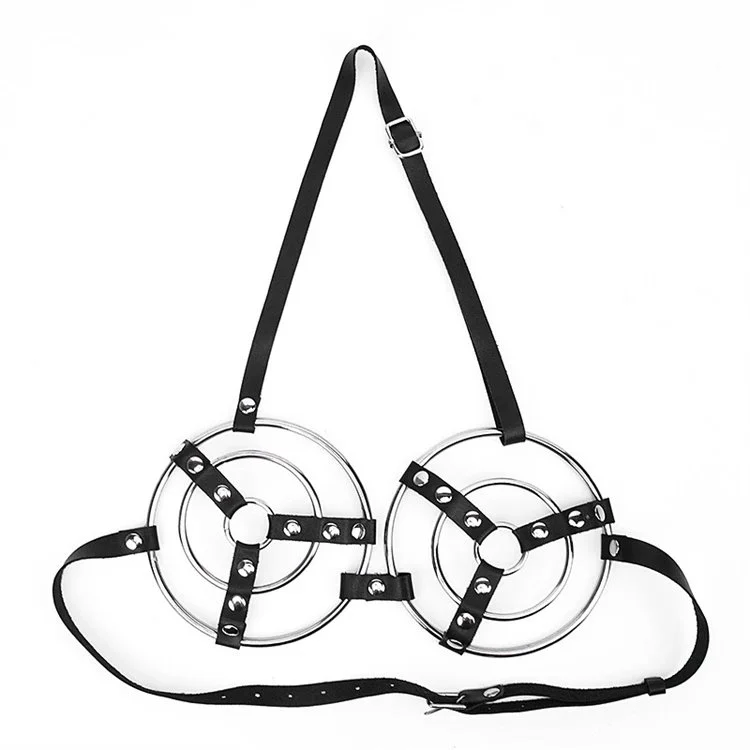 Women Fashion Fetish Cage Bra Full Body Harness Sexy Leather Bondage Lingerie
