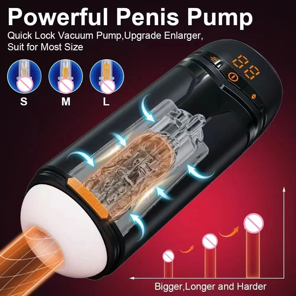 10 Frequency Automatic Thrusting Sucking Vibration Male Masturbation Machine Sex Toys Men