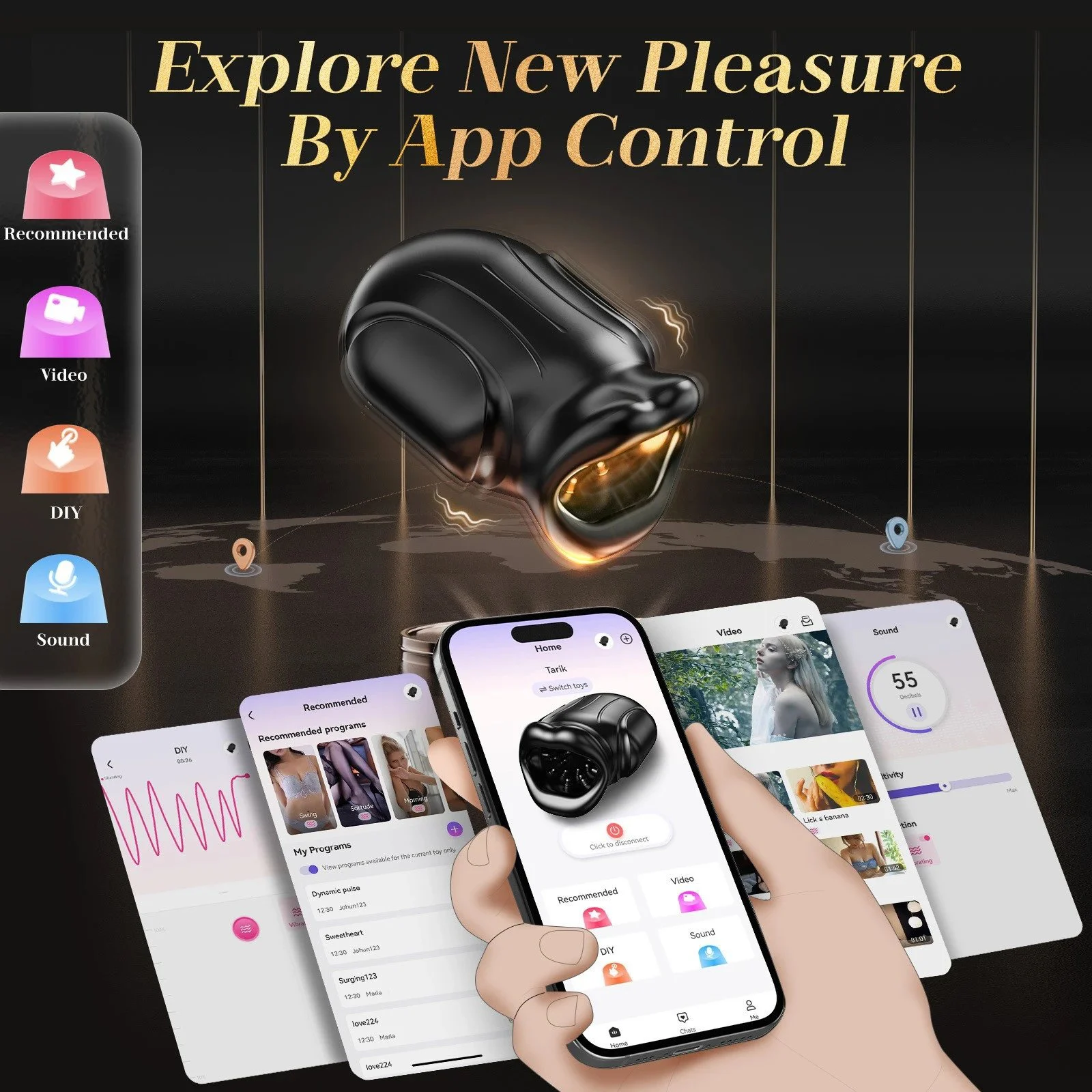 10 Modes Lifelike App Masturbation Cup Automatic Open Mouth Oral Sex Toy for Male
