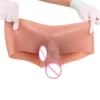 Silicone Super Realistic Hollow Dildo Wearing Pants Realistic Dildo Pants Adult Game Sex Toy