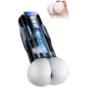Automatic Male Sex Toys Realistic Ass Vagina 360° Heating 10 Vibration & 7 Thrusting Modes for Stroker, Pocket Pussy LCD Display