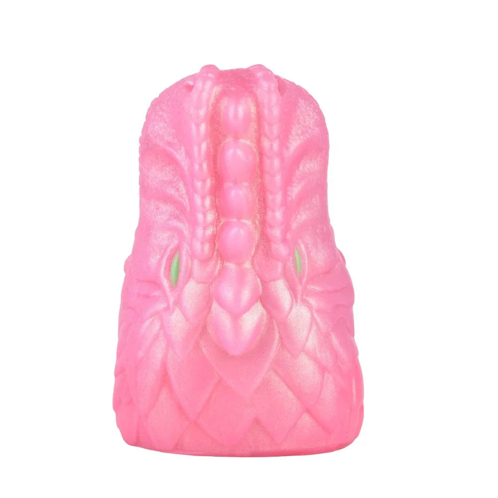 Fantasy Monster Dragon Beast Faucet Masturbation Cup Polarized Gold Powder Soft Silicone Male Masturbator Adult Toys