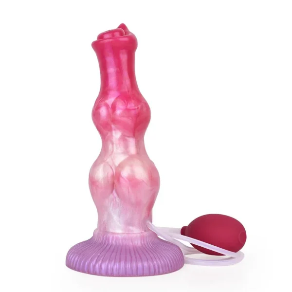 Spray Water Anal Plug Dildo Animal Ejaculating Dildo Realistic Natural Squirting Dog Dildo for Women