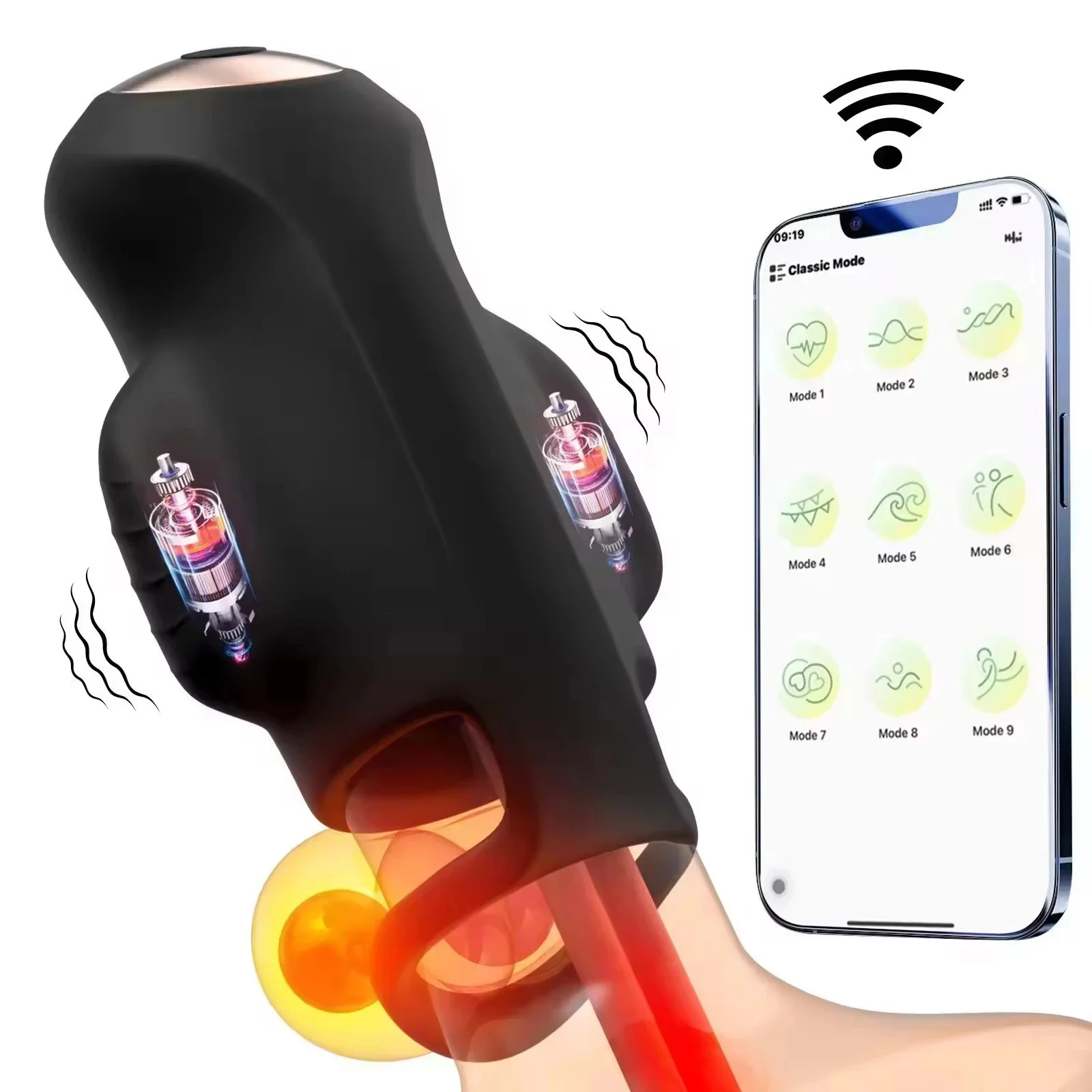 APP Men's Training Device Liquid Silicone Dual-Vibration Airplane Cup Remote-Control Airplane Cup