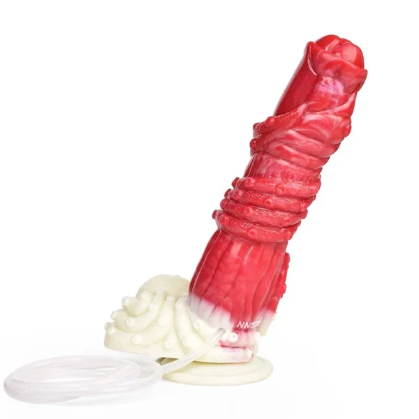 Squirting Fantasy Wolf Dildo Realistic Ejaculating Penis Squirting Masturbator for Male Female Sex Toy