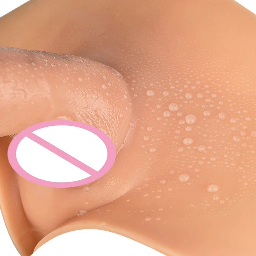 Realistic Wearable Solid Dildo Pants G-Spot Stimulator Lifelike One-Piece Penis Silicone Solid Pants Sex Toys for Lesbian