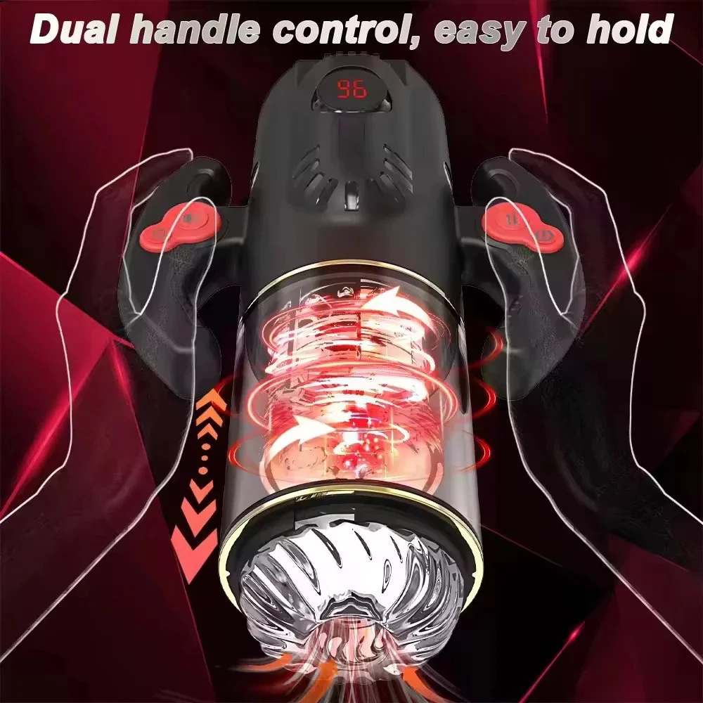 Automatic Sucking Male Masturbators Cup Upgraded 7 Vibration & Suction Hands Free Pocket Pussy Male Stroker