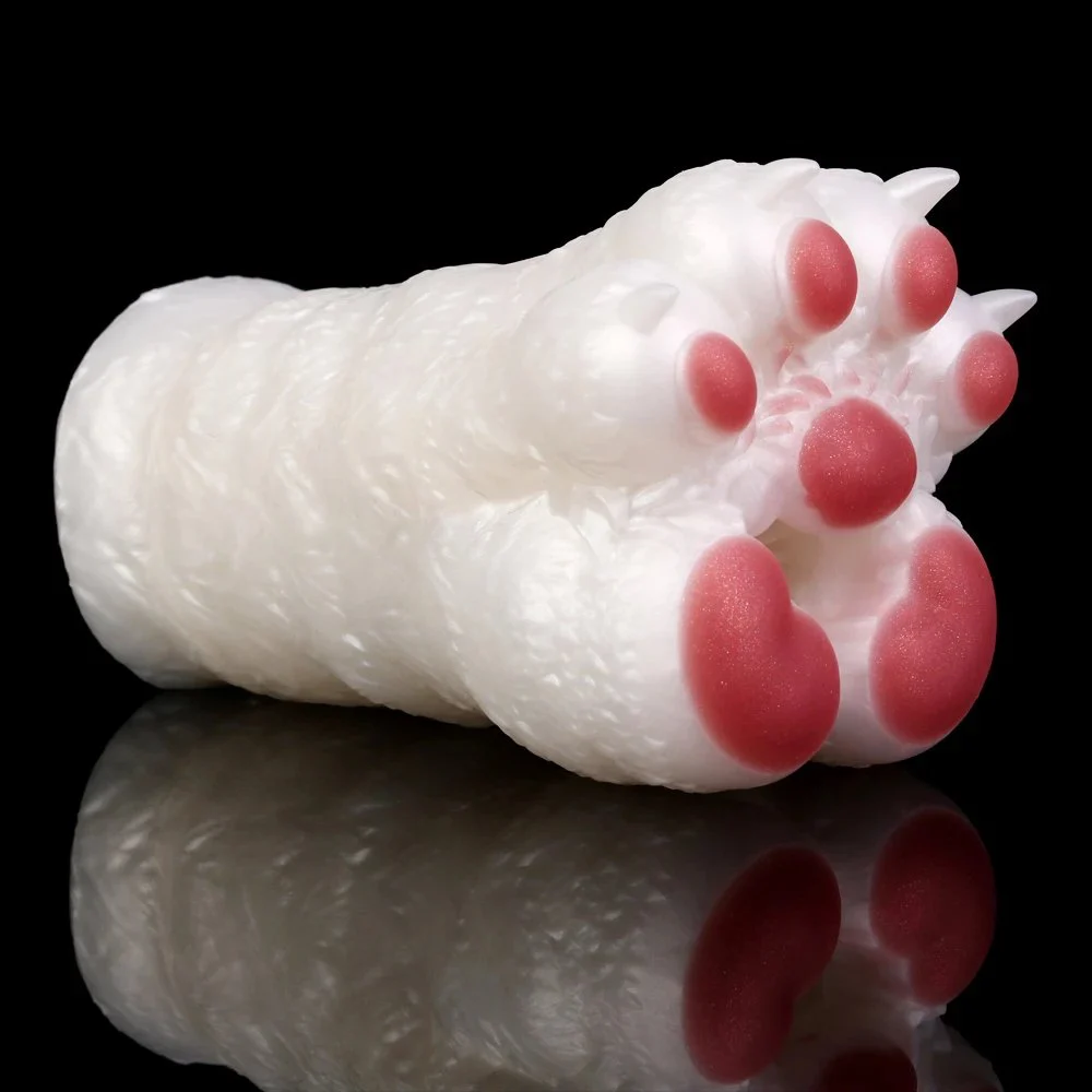 Cat Paw Hairy Manual Silicone Male Masturbator Realistic Touch Experience Life-Like Fantasy Masturbator